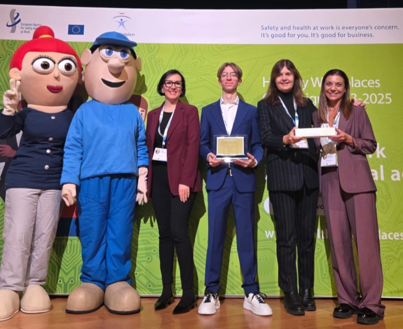 Aifos a Bilbao ritira il premio europeo per la salute e sicurezza nell'era digitale